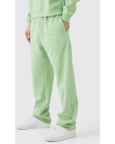 BoohooMAN Relaxed Fit Limited Basic Jogger - Green