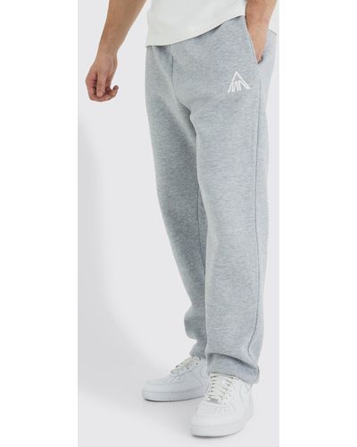 BoohooMAN Tall Core Fit Man Branded Jogger - Blue