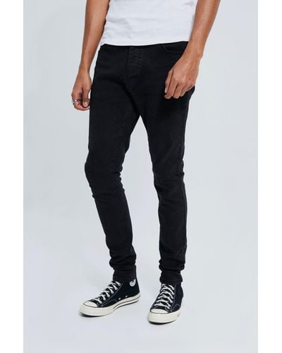 BoohooMAN Tall Stretch Skinny Fit Jeans - Black