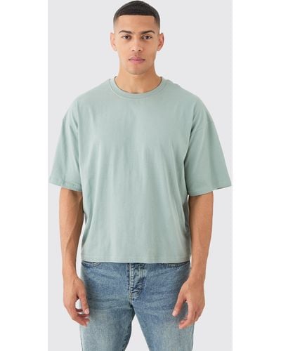 Boohoo Oversized Boxy T-Shirt - Verde
