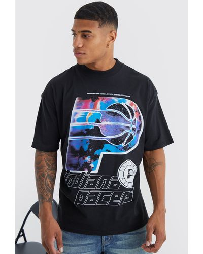 boohooMAN Mens Minnesota Timberwolves NBA License T Shirt - Black