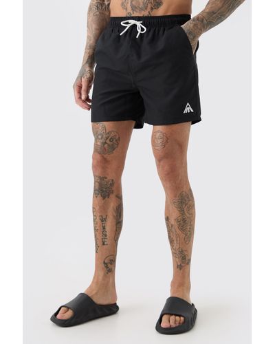 BoohooMAN Tall Plain Short Trunks - Black