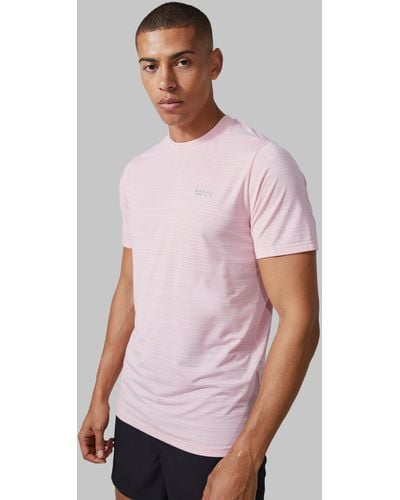 Boohoo Man Active Lightweight Performance T-shirt - Pink