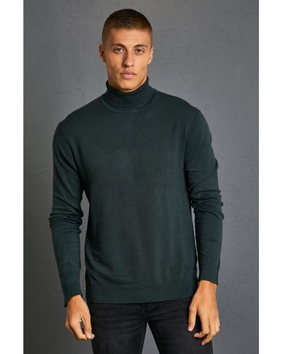 BoohooMAN Recycelter Rollkragenpullover - Mehrfarbig