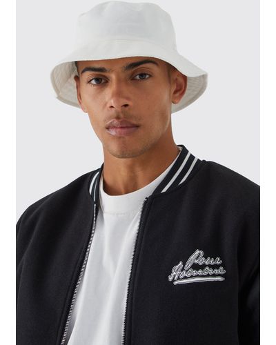 Boohoo Essential Bucket Hat - White