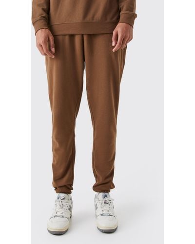 Boohoo Tall Core Fit Basic Jogger - Brown