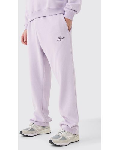 BoohooMAN Man Relaxed Fit Basic Jogger - Purple