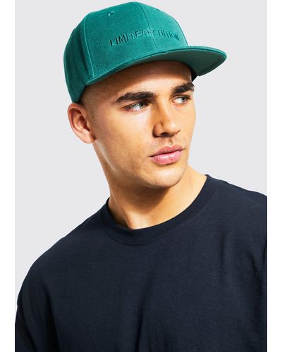 BoohooMAN Limited Edition 3d Embroidered Snapback - Green