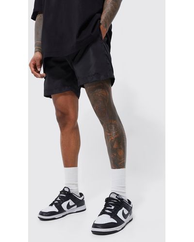 Boohoo Elasticated Waist Toggle Shorts - Black