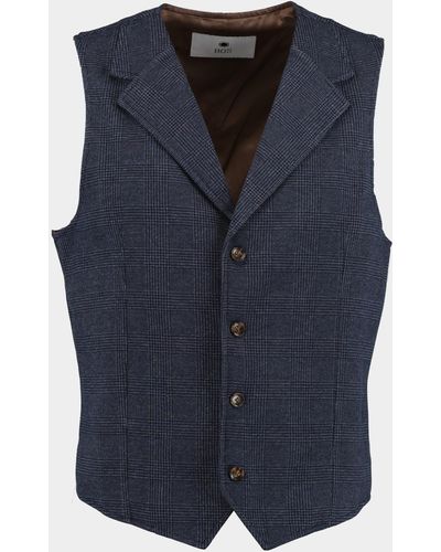 Bos Bright Blue Gilet Kris Waistcoat - Blauw