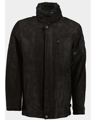 Donders 1860 Lederen Jack Leather Jacket - Zwart