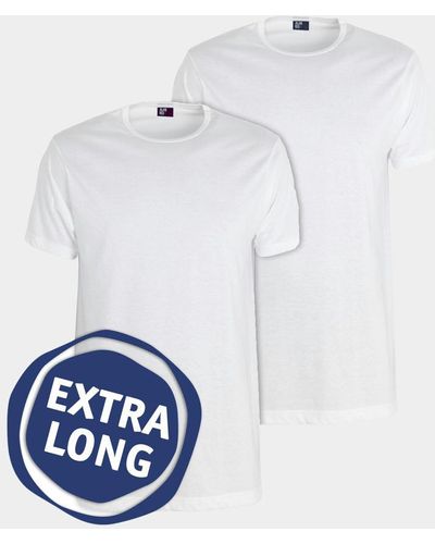 Alan Red T-shirt Derby Long T-shirt Extra Lang - Wit