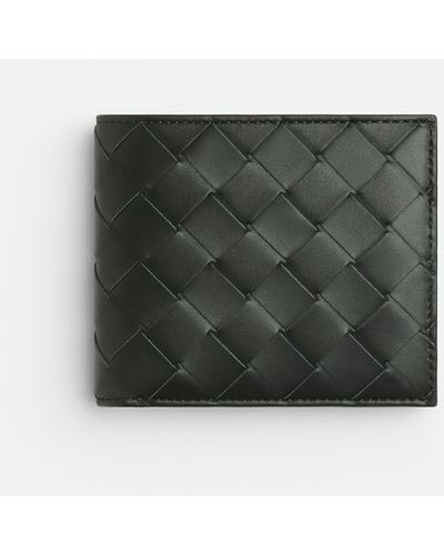 Bottega Veneta Travertine maxi intrecciato bi-fold wallet