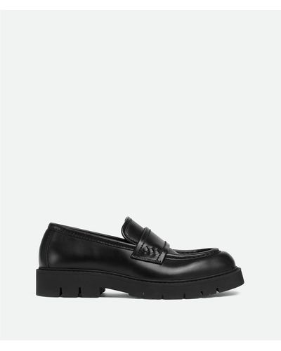 Bottega Veneta Chunky Leather Loafers - Black