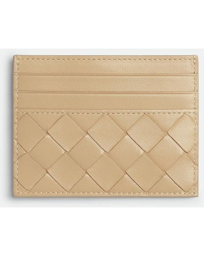 Bottega Veneta Intrecciato Credit Card Case - Natural