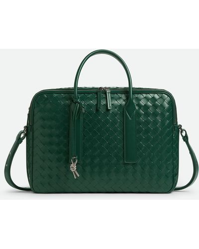 Bottega Veneta Getaway Large Briefcase - Green