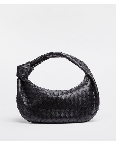 Bottega Veneta Jodie Small Intrecciato Leather Hobo Bag - Black