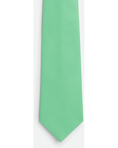 Bottega Veneta Leather Tie - Green