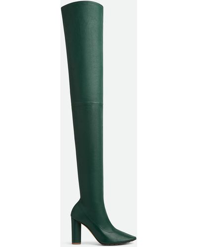 Bottega Veneta Tripod Over-The-Knee Boot - Green