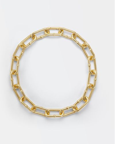 Bottega Veneta Chain Necklace - Metallic