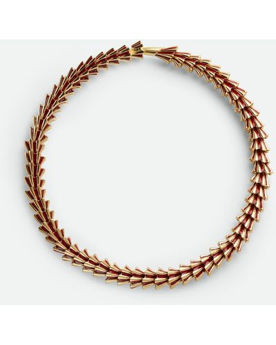 Bottega Veneta Dragon Necklace - Metallic