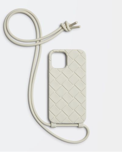 Bottega Veneta Iphone 13 Pro Case On Strap - White