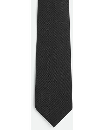 Bottega Veneta Silk Twill Tie - Black