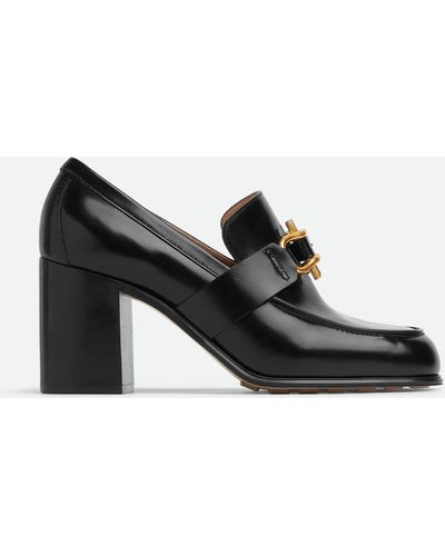 Bottega Veneta Monsieur Leather Court Shoes - Black