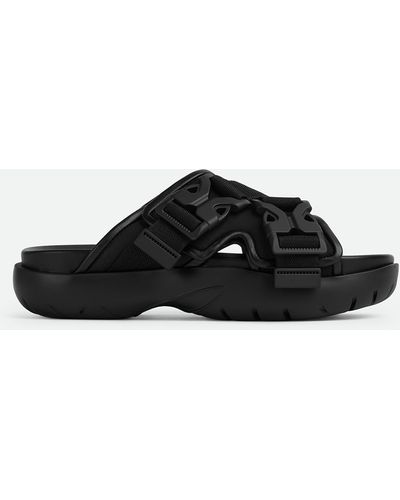 Bottega Veneta Snap Slide - Black