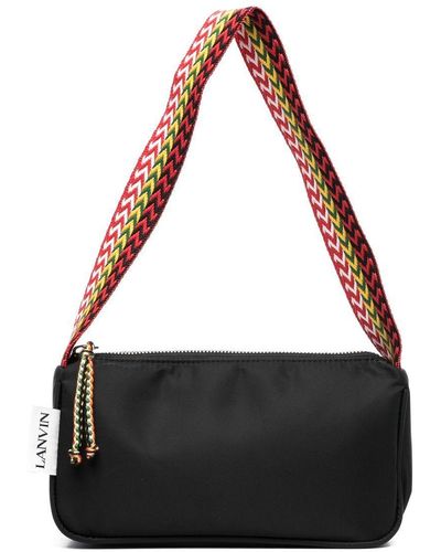 Lanvin Chevron Woven Pattern Belt Bag - Black