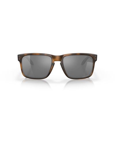 Oakley Matte Brown Tortoise Frame Holbrook Sunglasses - Black