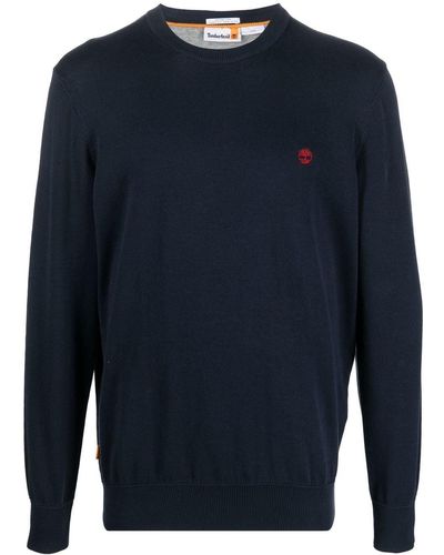 Timberland Fine-knit Cotton Sweater - Blue