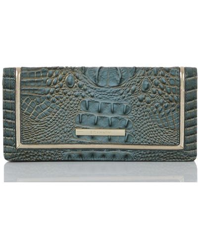 Leather wallet Brahmin Green in Leather - 36864365