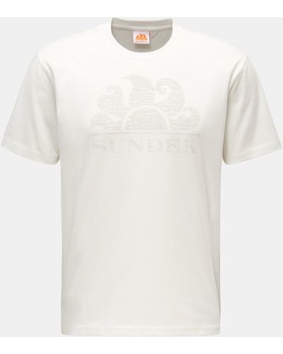 Sundek Rundhals-T-Shirt - Weiß