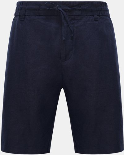 NN07 Leinen-Shorts - Blau