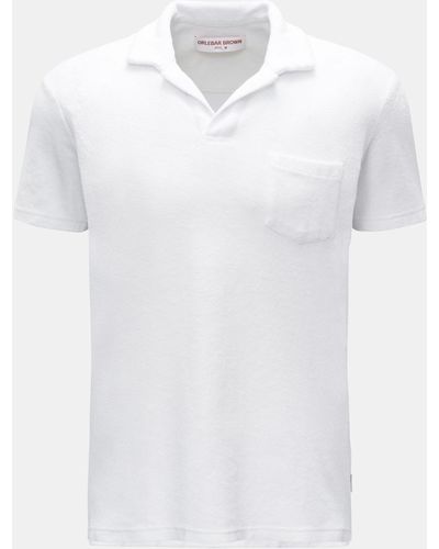Orlebar Brown Frottee-Poloshirt 'Terry' - Weiß