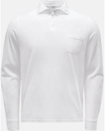 von Braun Longsleeve-Poloshirt - Weiß