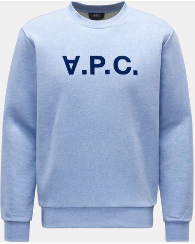 A.P.C. Rundhals-Sweatshirt - Blau