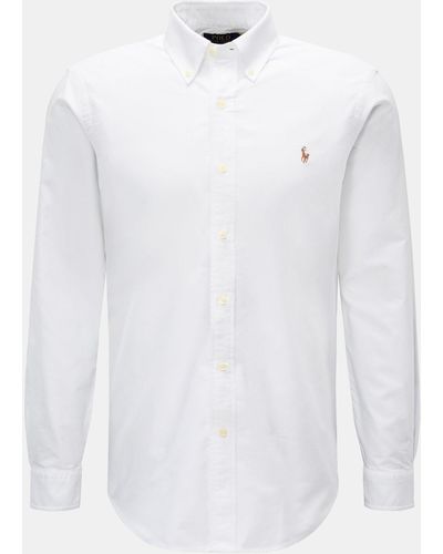Polo Ralph Lauren Oxford-Hemd Button-Down-Kragen - Weiß