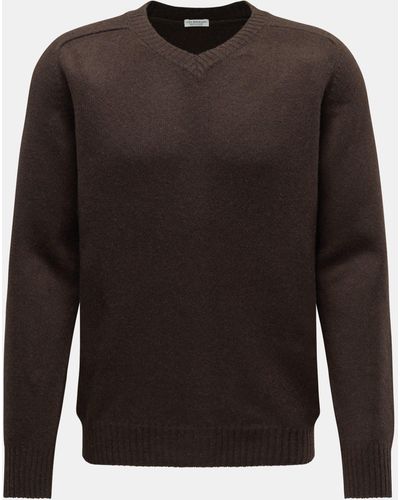 von Braun Cashmere V-Neck Pullover - Schwarz