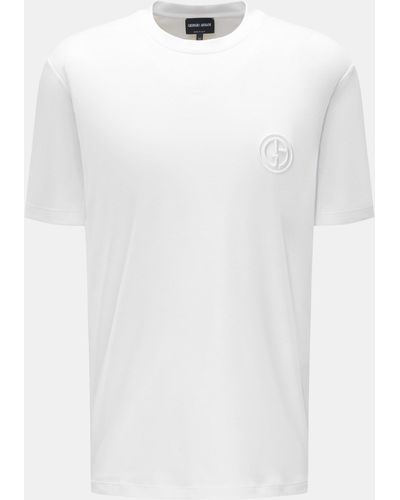 Giorgio Armani Rundhals-T-Shirt - Weiß