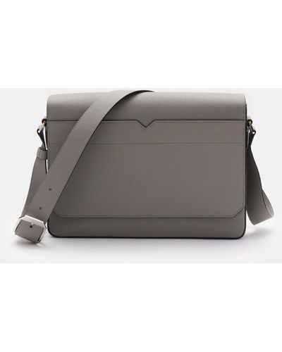 Valextra Messenger Bag 'V Line' - Grau