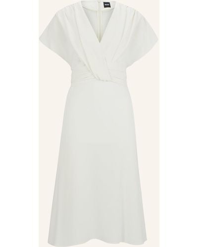 BOSS Business Kleid DEBASA2 - Weiß