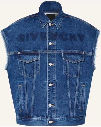 Givenchy Oversized-Jeansweste - Blau