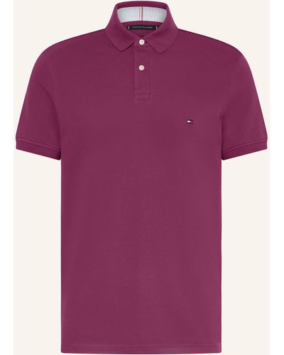 Tommy Hilfiger Piqué-Poloshirt Regular Fit - Lila