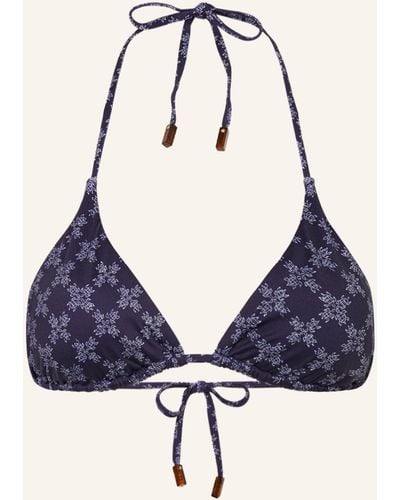 Vilebrequin Triangel-Bikini-Top FLEUR - Blau