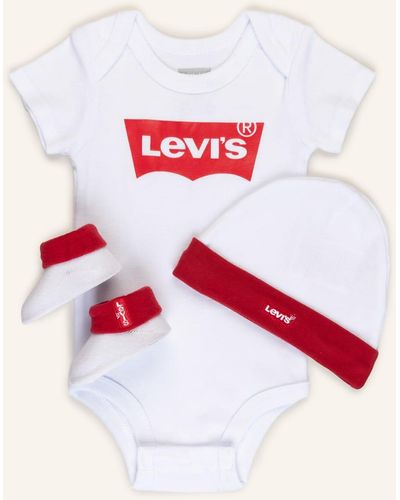 Levi's Set: Body, Mütze und Socken - Rot