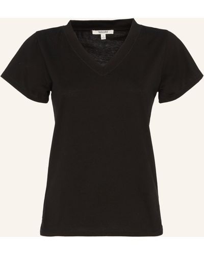 7 For All Mankind ANDY V-NECK T-Shirt - Schwarz