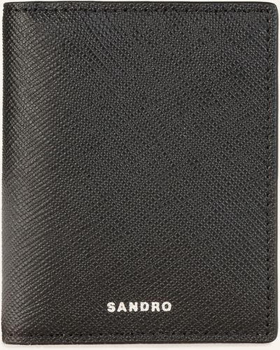 Sandro Saffiano-Kartenetui - Schwarz