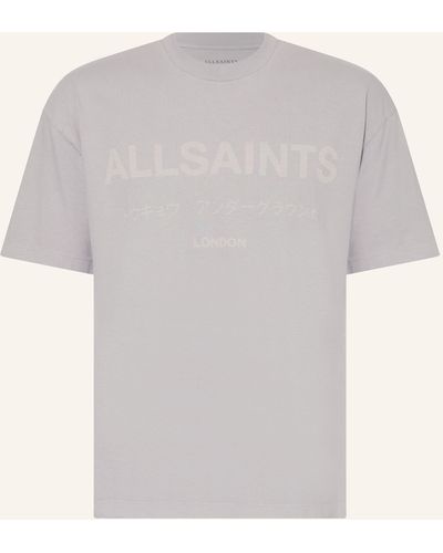 AllSaints Oversized-Shirt LASER - Grau